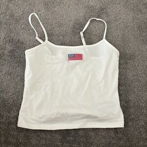 Edikted Black and White Fitted Crop Camisole